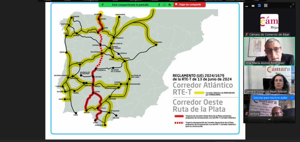 JORNADA ONLINE “TREN RUTA DE LA PLATA: MOTOR DEL DESARROLLO ECONÓMICO PENINSULAR